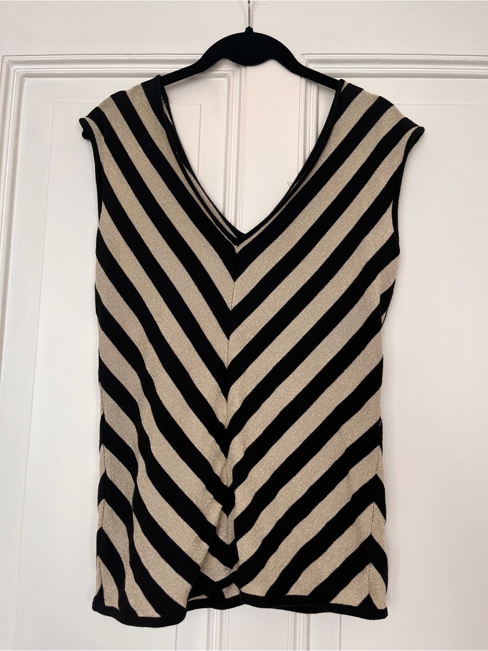 Cyrus Gold and Black Striped Top